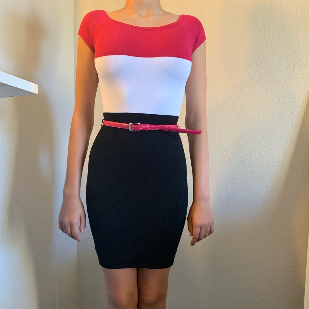Beautiful Tri Color Block Dress